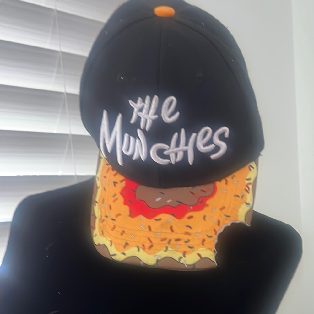 'The Munchies' 5+ embroidered SnapBack Cap with Colorful Design